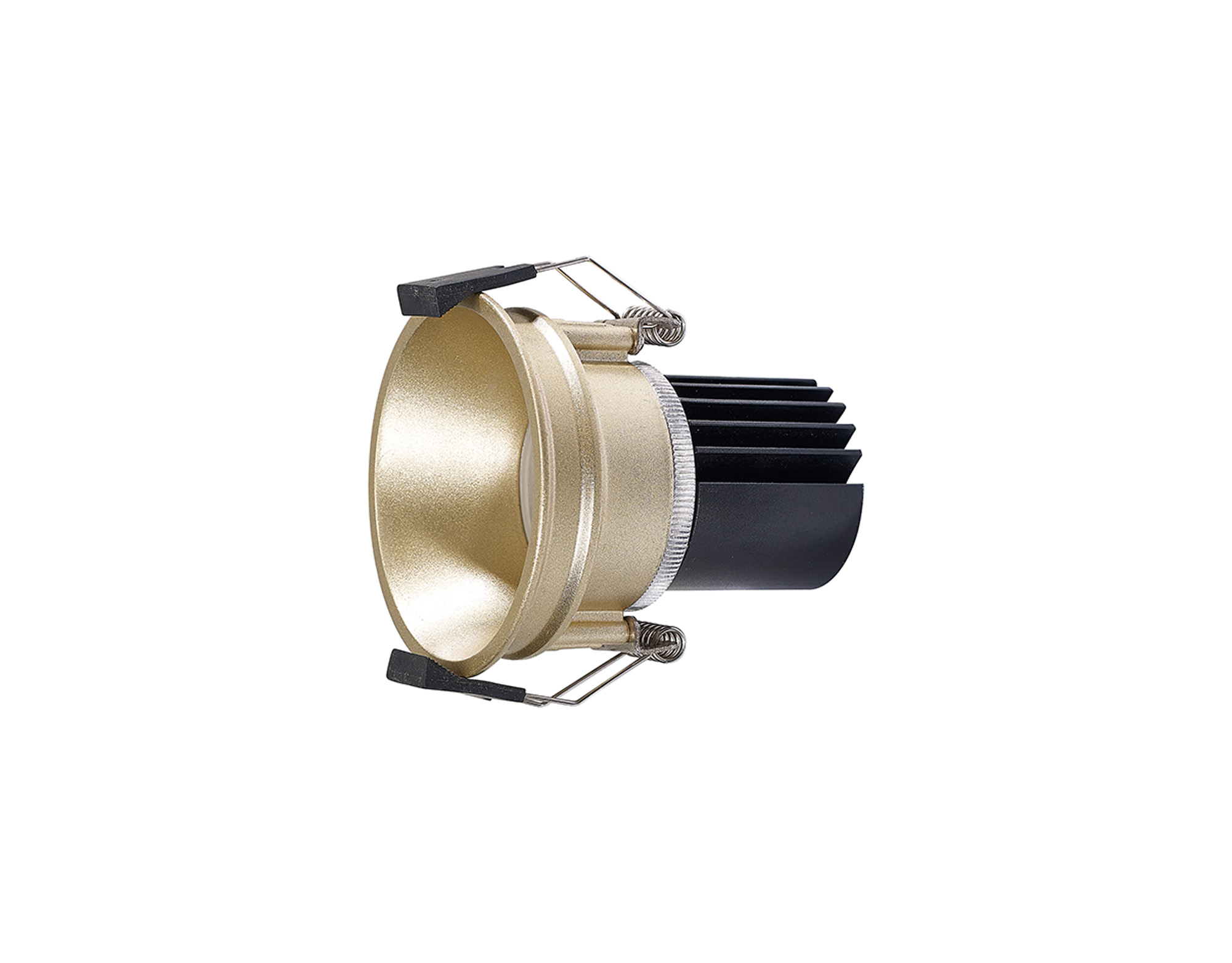 DM201624  Bania 8S 8W ;180mA 480lm 3000K 60° LED Engine; Gold IP20 Fixed Recessed Spotlight ; 5yrs Warranty